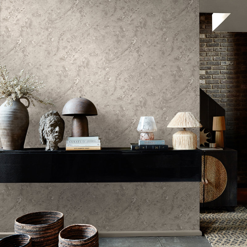 Boheme Marble Dove Wallpaper, Dove