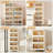 19.69" Side Wide Folding Storage Cabinet ,3 Tiers,19.69"×11.81"×31.1",Collapsible Storage Bins With Magnetic Door, Plastic Storage Cabinet With Wheels, Closet Organizers And Storage Containers-1939853995