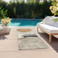 Langley Street® Karsyn Indoor/Outdoor Area Rug with Non-Slip Backing ...