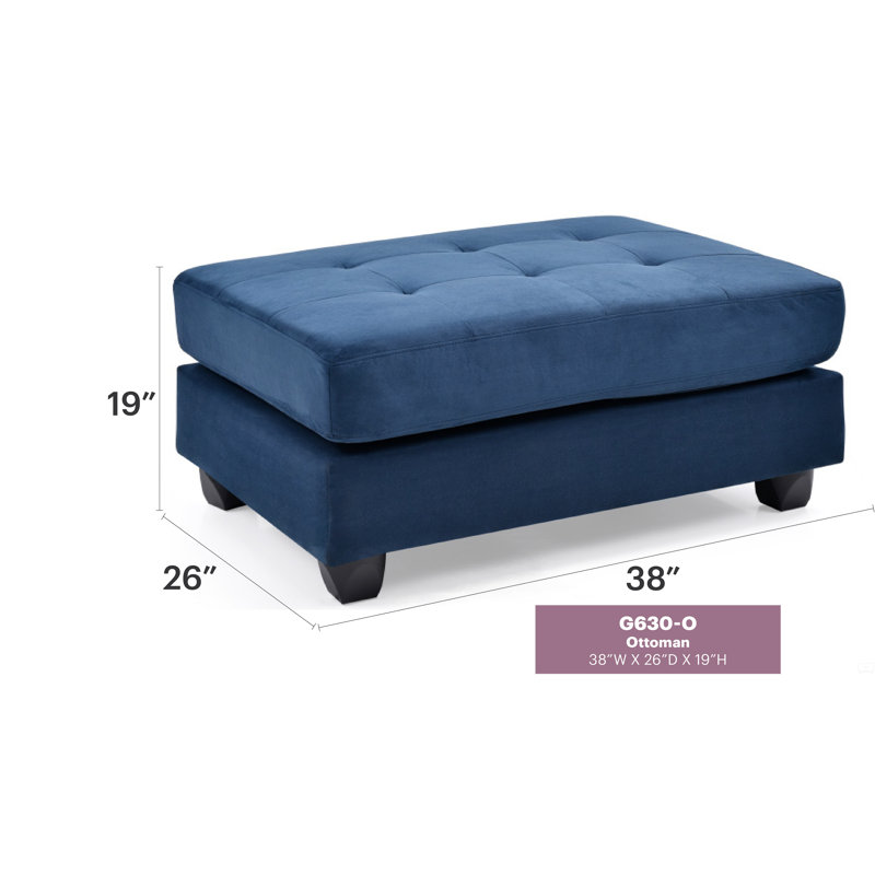 Contemporary Ottoman, Navy Blue