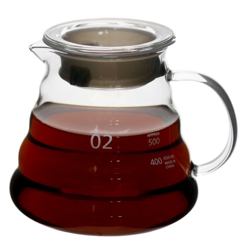 Théière en verre avec nuage (600 ml, 20,3 oz), coffre-fort à induction