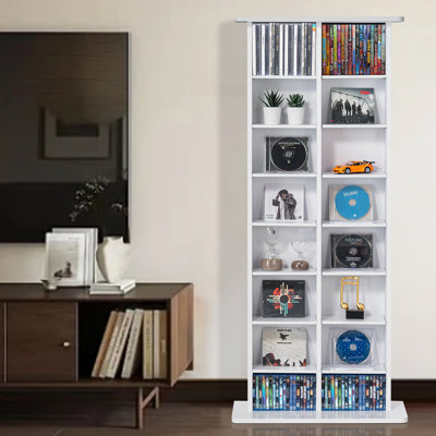Wood 12.7cm H Media Shelves