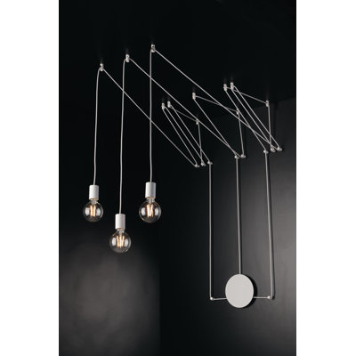 Camyri 3 - Light White Geometric Pendant