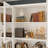 6 Door 3 Drawer Storage Cabinet With Adjustable Shelves & Partial Glass Doors