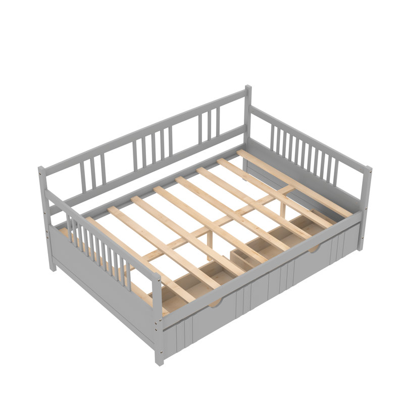 Burket Solid Wood Daybed, Gray
