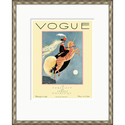 Vogue Cover, Spring Fashions, George Wolfe Plank, February 15, 1927 Print
