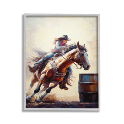 GallopingJockeyGirlGicleeArtbyRamonaMurdock