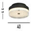 Bacquie Acrylic LED Flush Mount-1127544621-1127544620