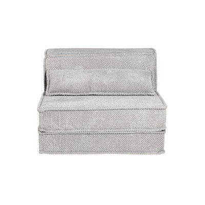 Compression Mahjong Sofa,Convertible Floor Sofa Bed,DIY Boneless Modular Sectional Sofa,No Assembly Required,Circle fleece fabric,Oversized Single Sofa with 1 Pillow