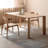 Burlywood Rectangular Solid Wood Dining Table-1791683529