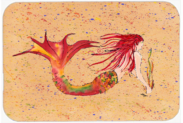 Caroline's Treasures Mermaid Glass Cutting Board