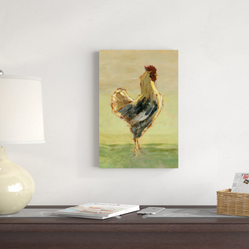 Sunlit Rooster I, H 18 po x l 12 po