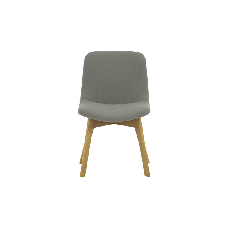 Barnard 47cm H Polyester Blend Upholstered Side Chair, Grey