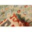 Tapis décoratif en laine de conception unique 4 pi 10 po x 6 pi 4 po noué à la main New Age