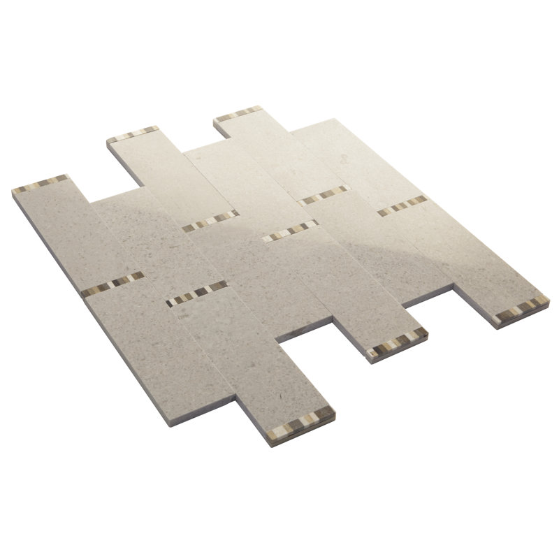 Carrelage mosaïque en pierre naturelle de 11 po x 13 po Itona Tile (ensemble de 10) (9,20 pieds carrés par carton)
