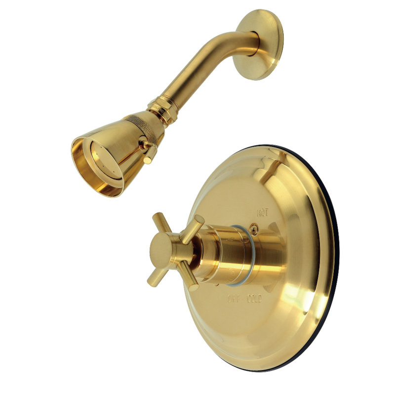 Kingston Brass Concord Single-Handle Pressure Balanced Shower Faucet, Brushed Brass