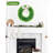 24 Inch Large Boxwood Wreath for Front Door, Round Artificial Spring Summer Greenery Wreath with Hello Sign & Sash, Green Wreaths for Farmhouse Wedding Year Round Indoor Outdoor Home Decor-407512003