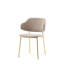 Anagha Upholstered Back Side Chair in Brown