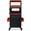 4 LEVEL MULTI PURPOSE TROLLEY FOR DIAGNOSTICS-BLACK+RED