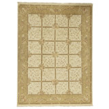 Handmade Silk and Wool Area Rug