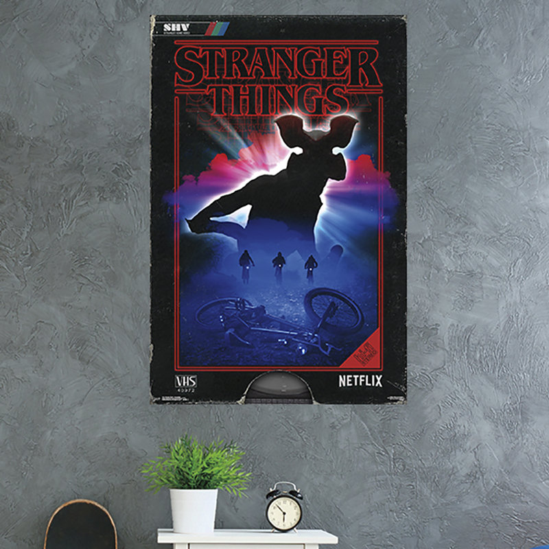 « étranger things »-impression sur papier demogorgon