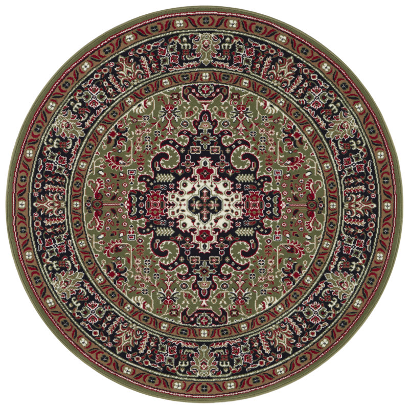 Skazar Isfahan Tufted Green Rug, Round 160cm