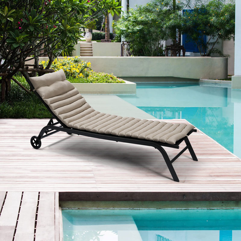 Outdoor 2.36'' Cushion, Khaki Solid Color
