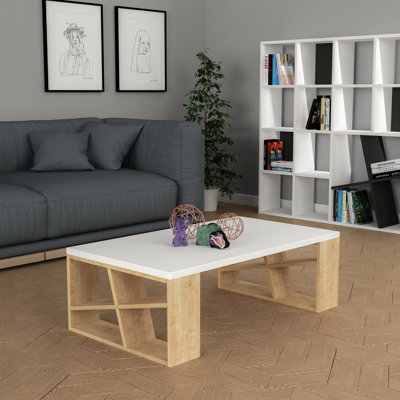 Aislin Versatile Coffee Table with Storage and Open Compartments