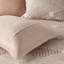 Housse de couette pour grand lit en coton rose, géométrique, 2 taies décoratives roses pour lit double / grand-127242665