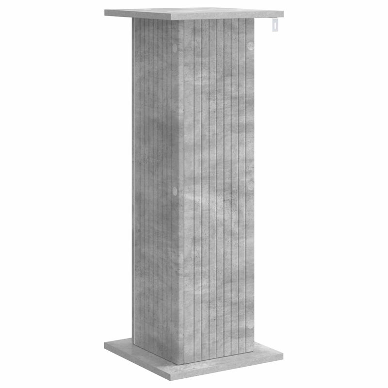 Plant Stand, 80.5cm H x 30.5cm W x 30cm D, Concrete Grey