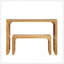 Ensemble de table et banc de salle à manger en pin naturel Natural