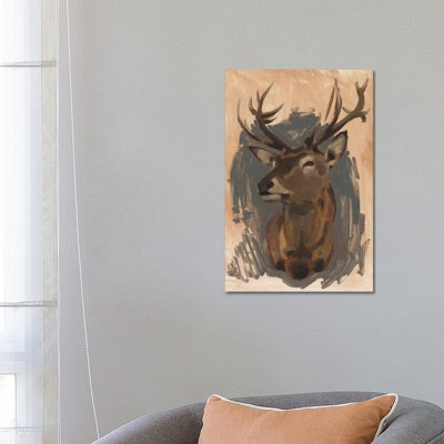 Red Deer Stag II by Jacob Green - Wrapped Canvas Painting