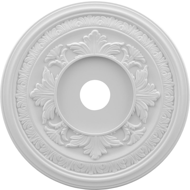 Baltimore Thermoformed Ceiling Medallion, Unfinished, 19" H x 19" W x 1" D