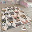 Stylish Woven Area Rug, 5.2 x 7.5 Feet, 100% Polyester with Non-Slip Felt Dot Underside | Pile Height: 0.4 inches, Total Thickness: 0.4 inches | Machine Washable, Digital Printed, Perfect for Living Room & Bedroom Decor-1122161480