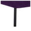 Canapé-lit futon mauve à 3 places, canapé-lit pliant simple avec structure en métal et revêtement en polyester
