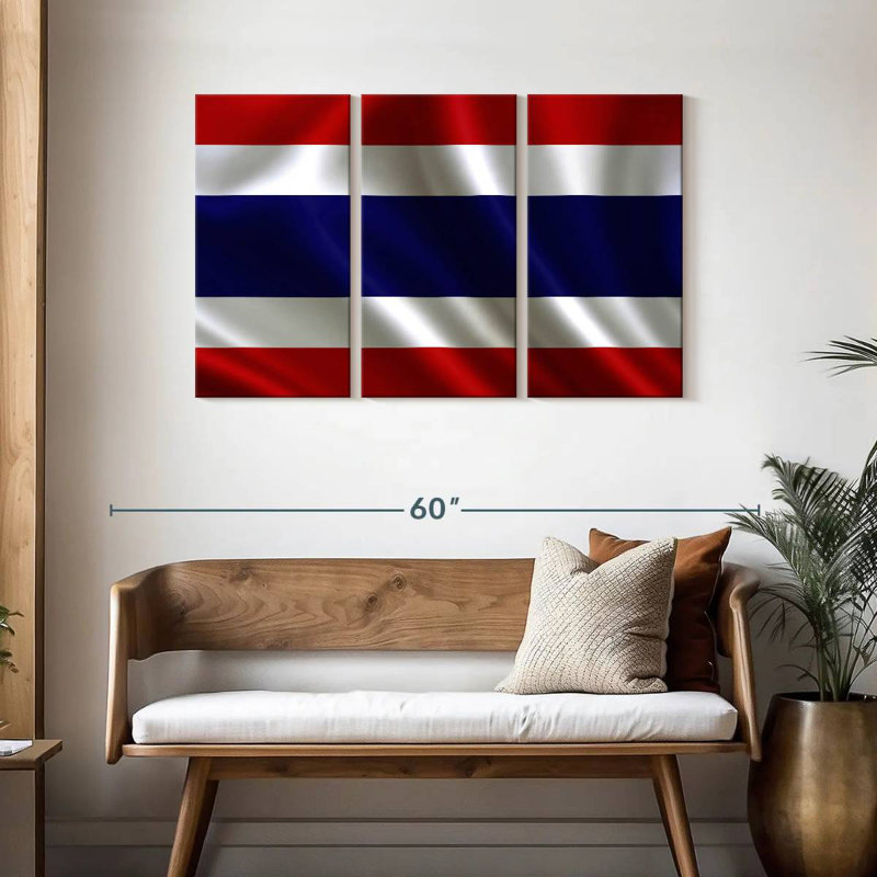 Drapeau de la Thaïlande, H 28 po x l 45 po