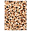 Tapis brun clair en peau de vache Heino