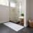 Lavish Home Reversible Long Bath Mat, White, 60” x 24”-1907602534