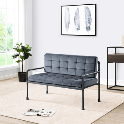 Comfortable Grey Memory Foam With Industrial Look Velvet Industrial Design And Seat Cushion