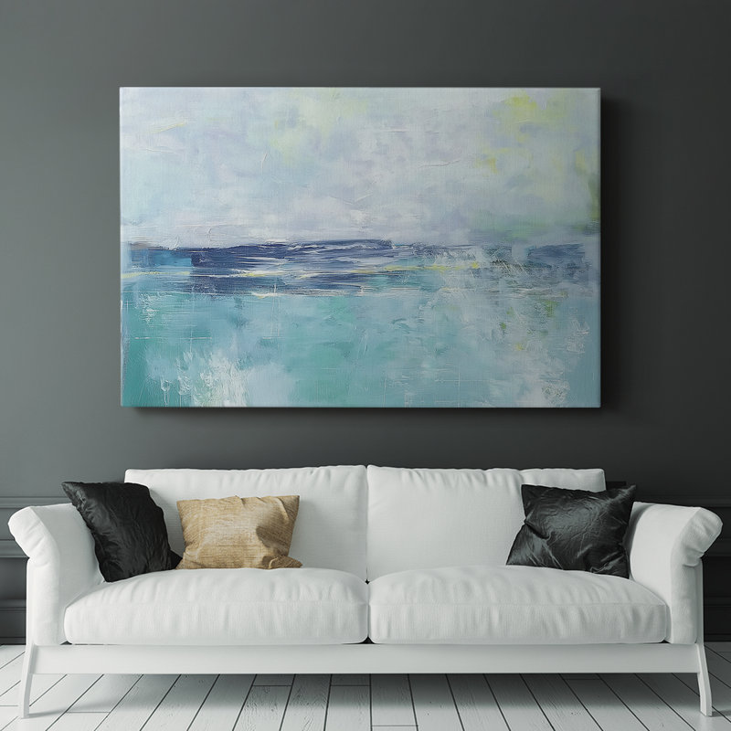 Série de paysages abstraits LXIX, H 18 po x l 27 po