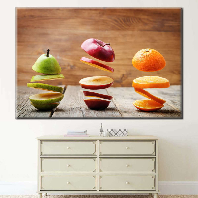 Sliced Fruits Canvas Print, 48" H x 32" W x 1.25" D
