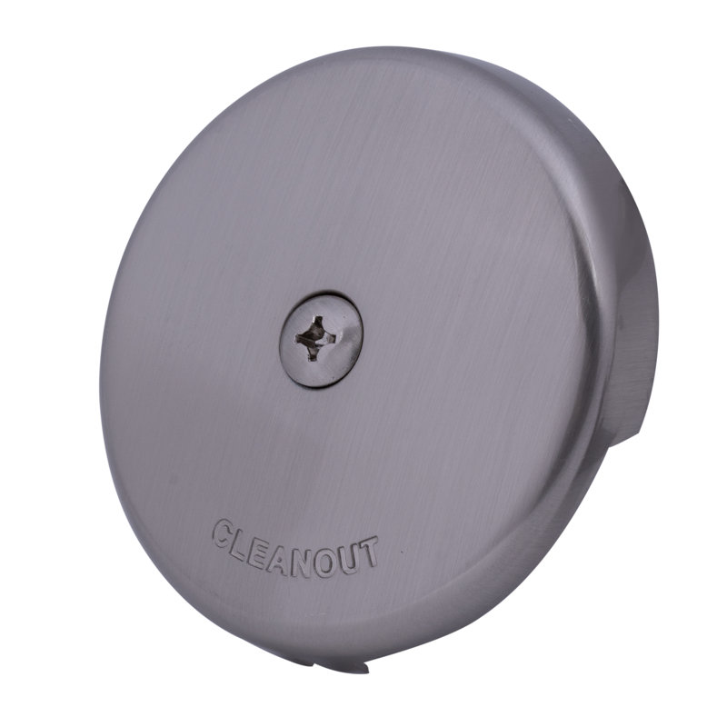 Drain Stopper Tub Drain with Overflow, Brushed Nickel