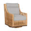 Outdoor Peninsula Gliding Wicker/Rattan Chair with Cushions-301211511-301233518-396858720