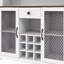 Armoire-bar Farmhouse avec portes, tiroir et étagère à vin, prises à DEL-1769951114