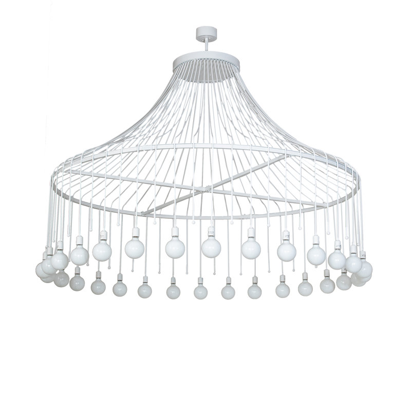 Lustre 30 lumières 96 "de large Alva