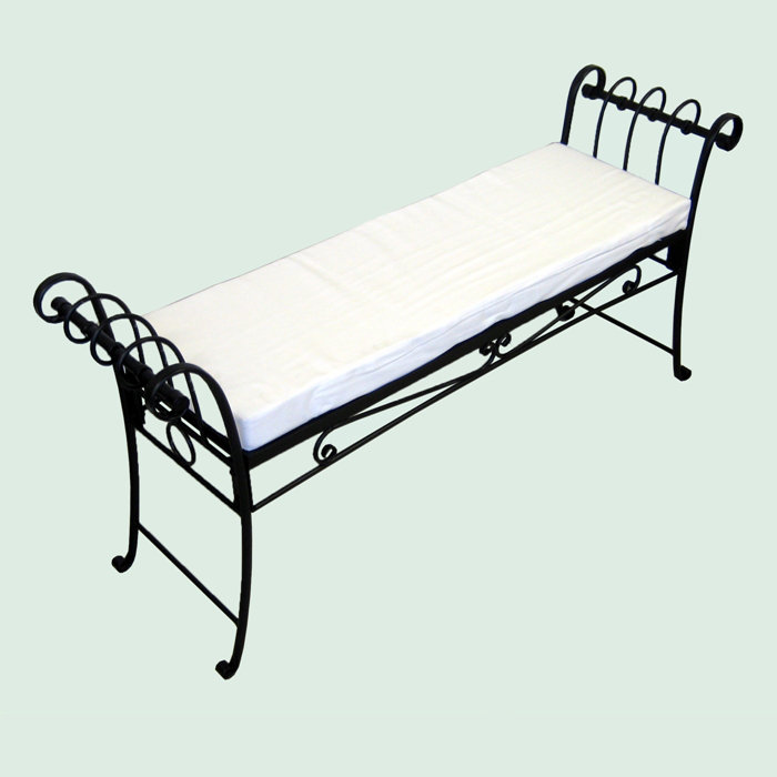Banc de jardin en fer scroll Isra