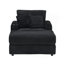 Ensemble confortable de fauteuil et repose-pieds en velours côtelé avec porte-gobelet, idéal pour la détente et une utilisation polyvalente dans différents espaces.-1068375970