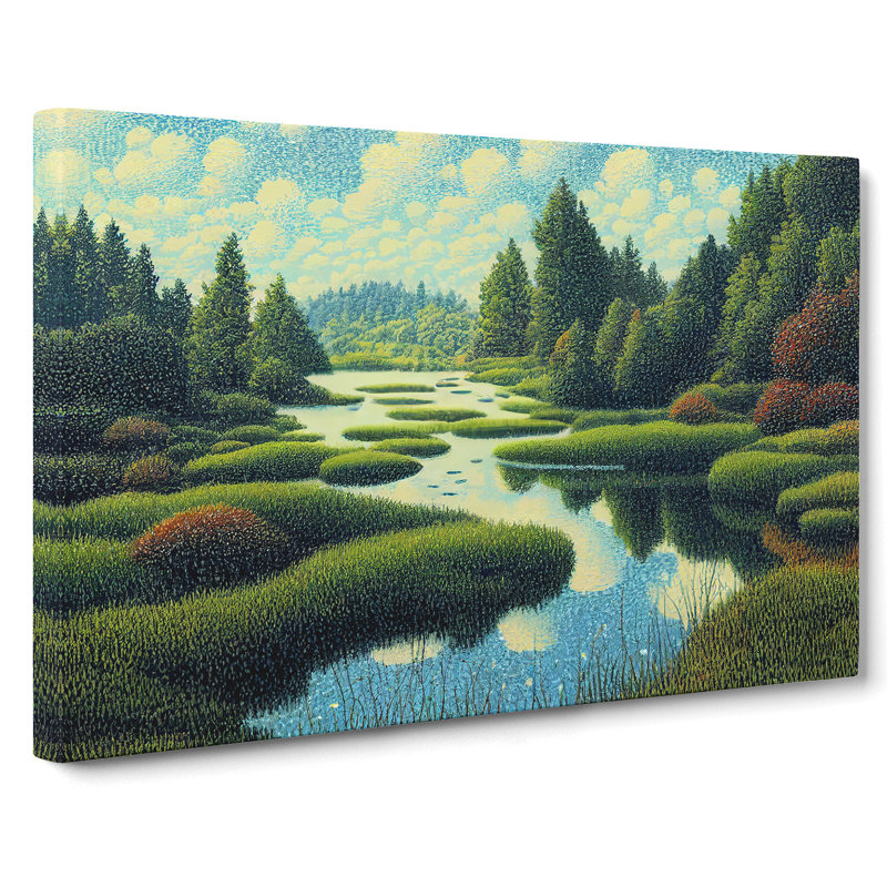 Forest Pond - Wrapped Canvas, 35cm H x 50cm W x 3cm D