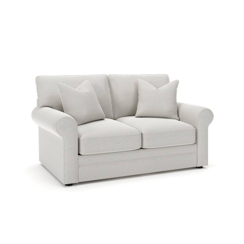 Causeuse confortable, Ivoire Drusky