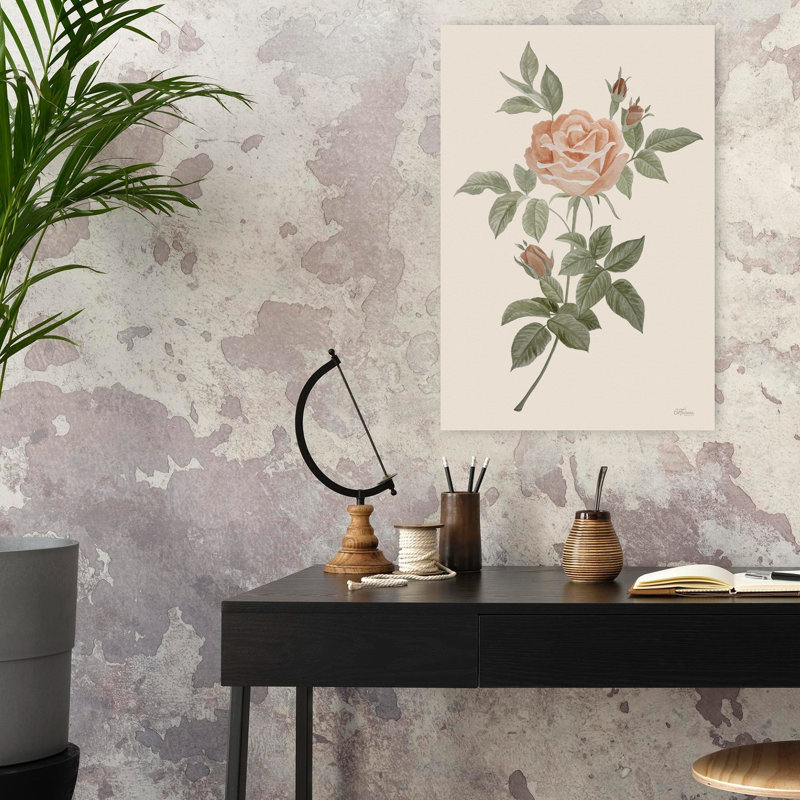Art antique, rose antique classique rétro, 24" H x 16" W